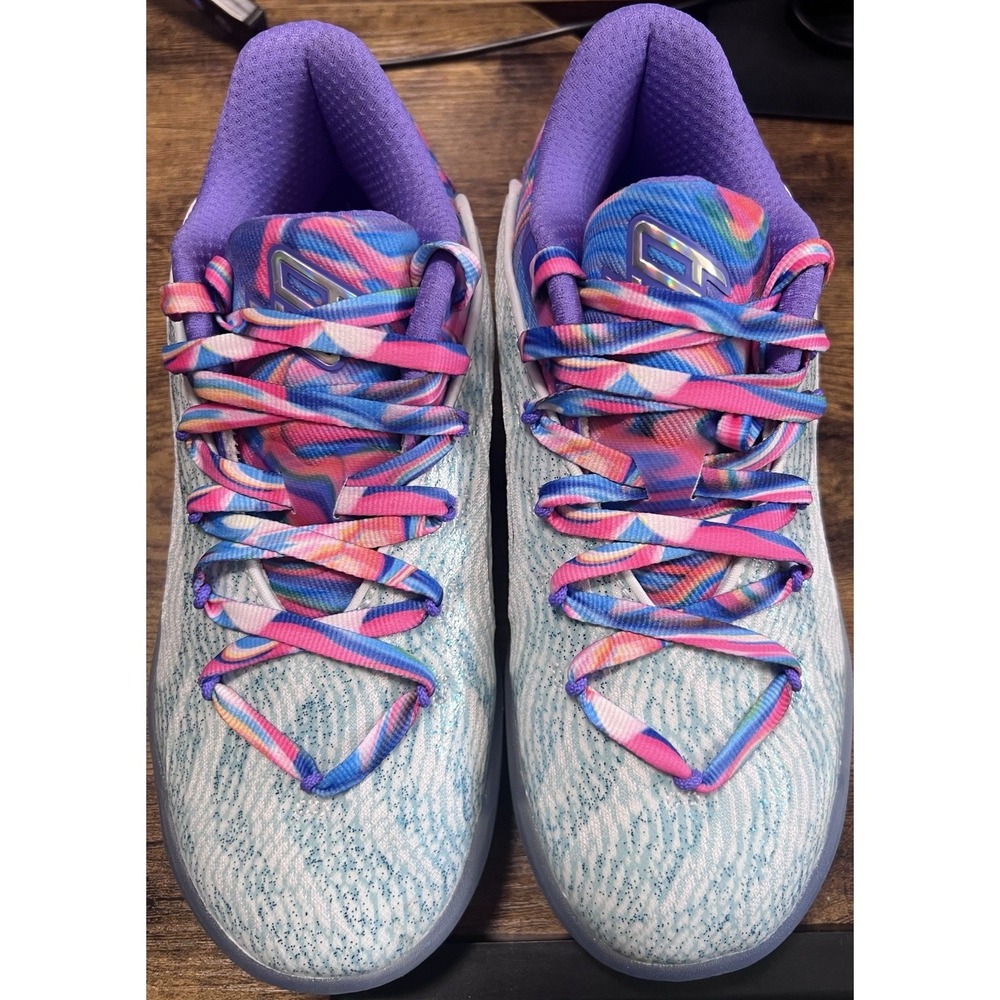Puma Stewie Basketball Shoes Women's Size 5.5 Blue Purple Pink 311062-01